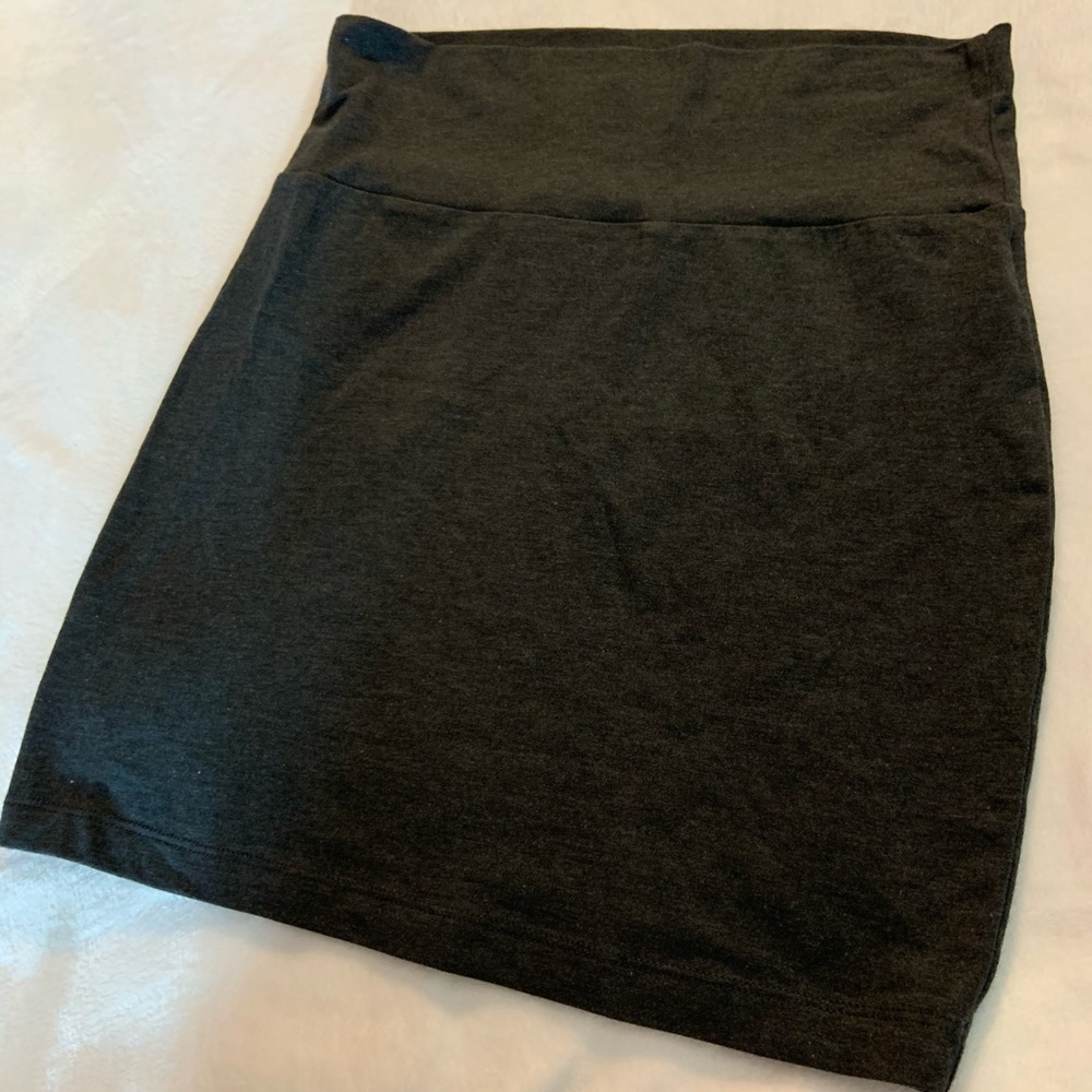 Solid all Grey mini skirt